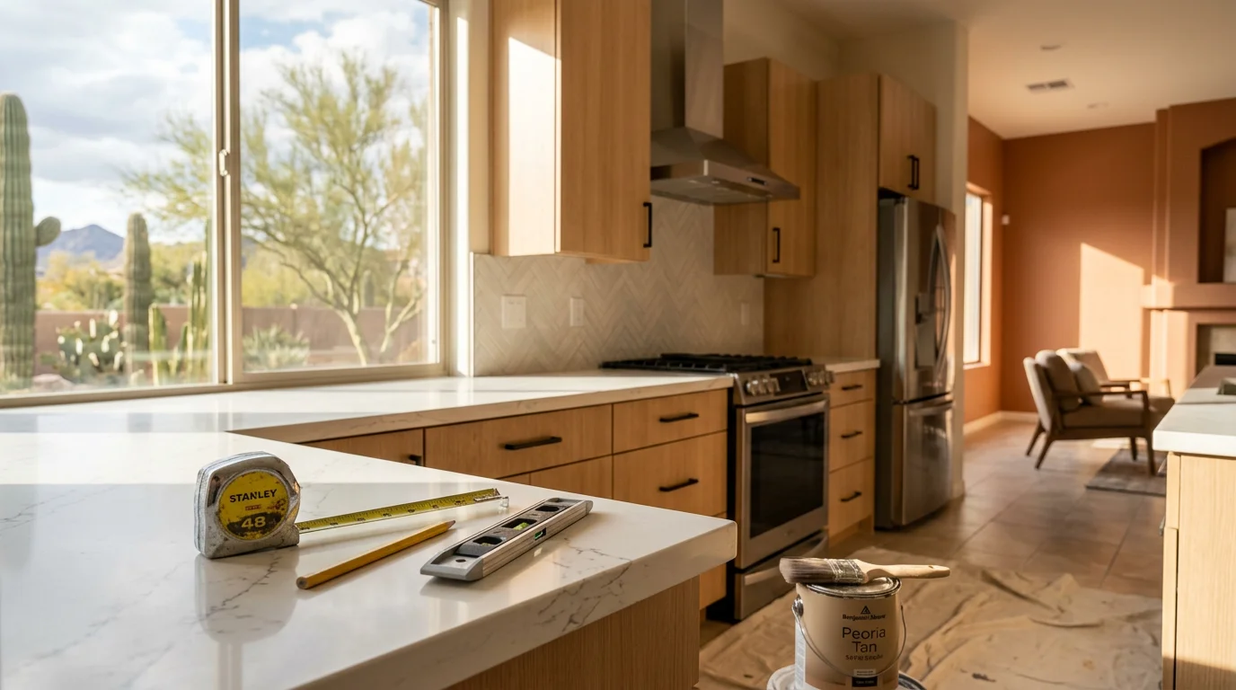 Modern home addition under construction